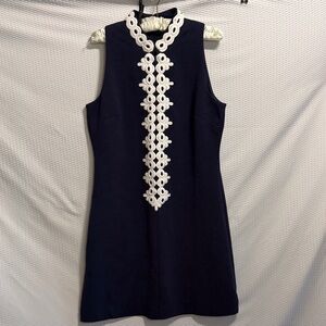 Lilly Pulitzer Navy Dress Callista Shift